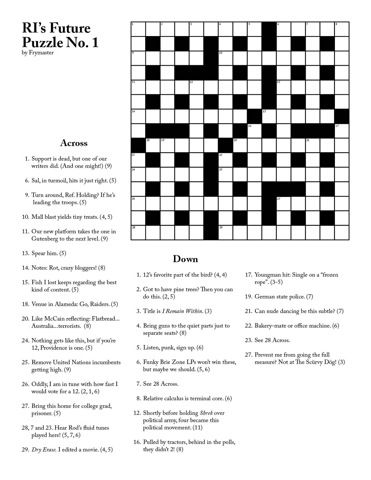 Printable Cryptic Crosswords Printable Template 2021 Printable