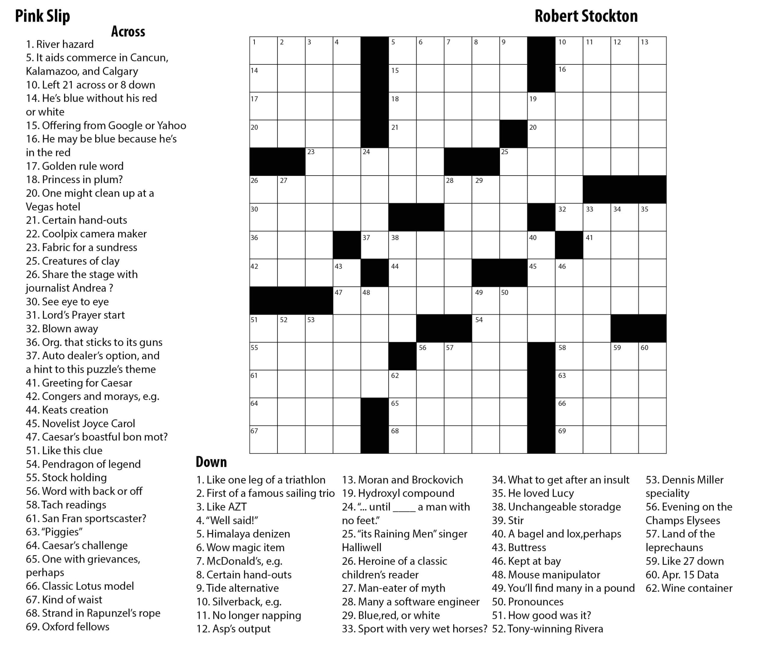 Printable Easy Crossword Puzzles For Adults Free Printable JD