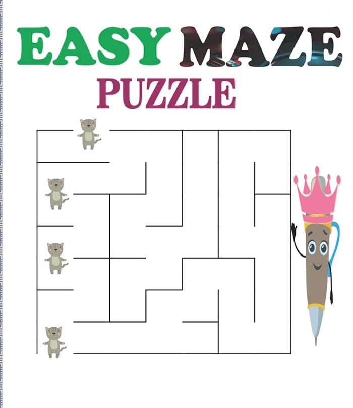 Printable Easy Maze Puzzle Free Download And Print For You