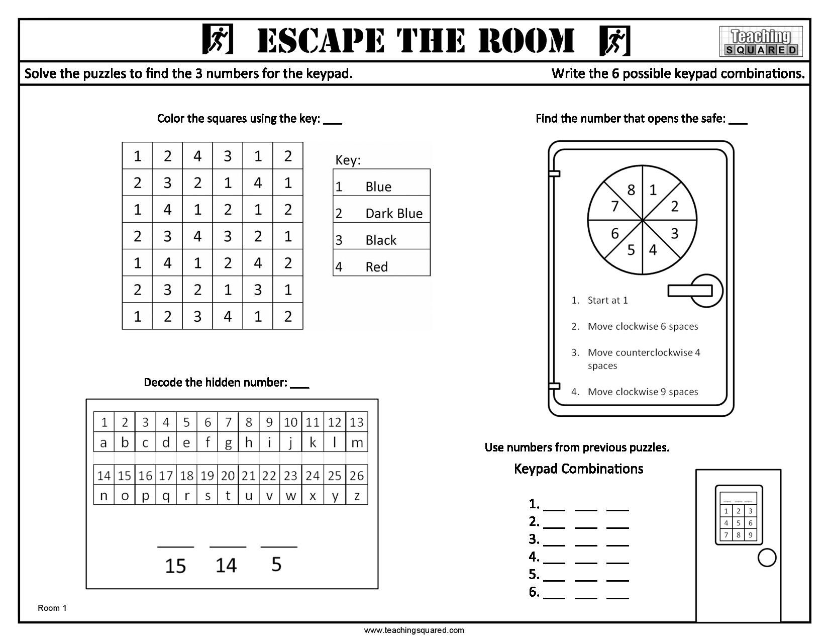 Printable Escape Room Puzzles Printable Calendars AT A GLANCE Printable Escape Room Puzzles Printable Calendars AT A GLANCE