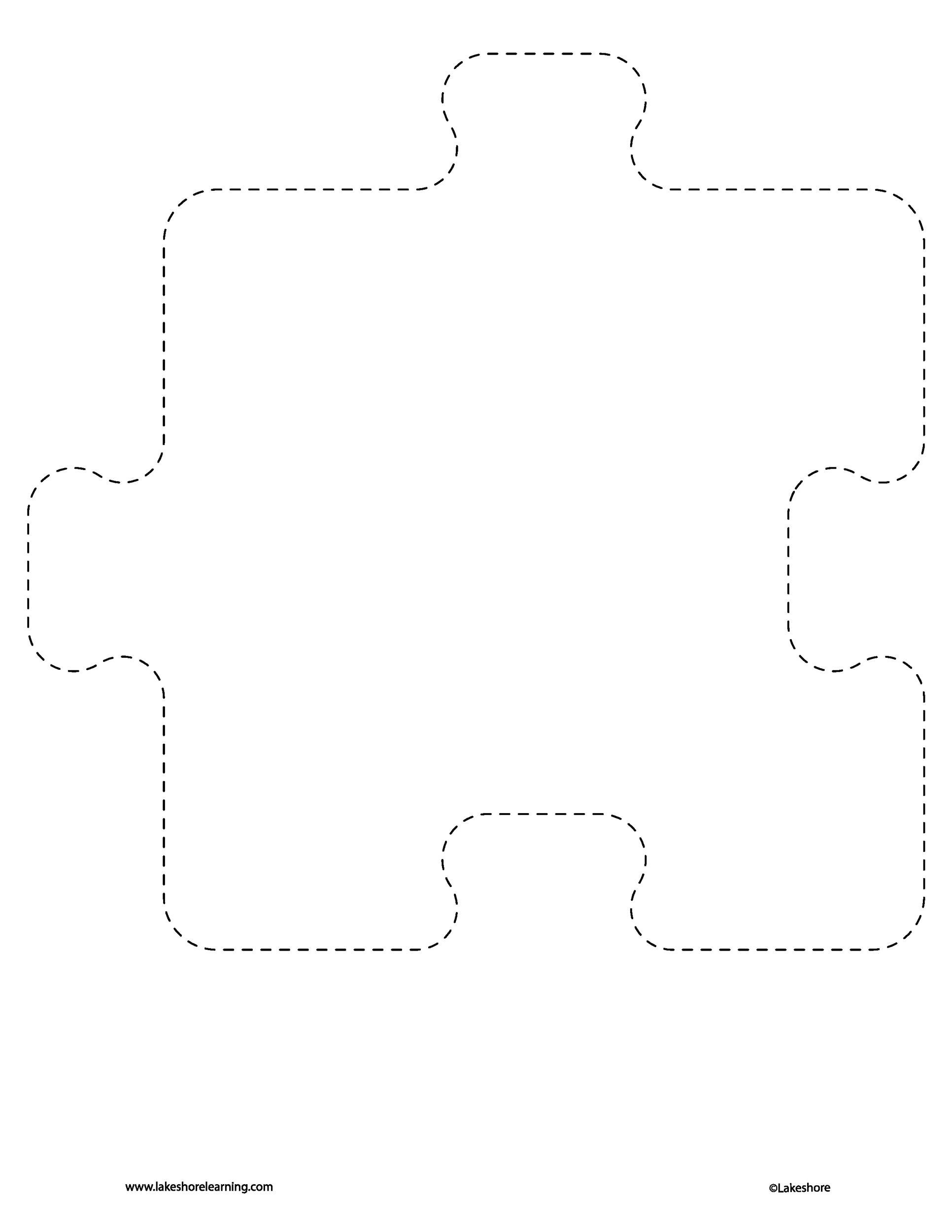 Printable Puzzle Piece Template Printable Calendar