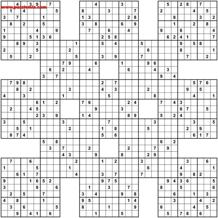 Printable Sudoku Free Sudoku X Printable Puzzles Printable 