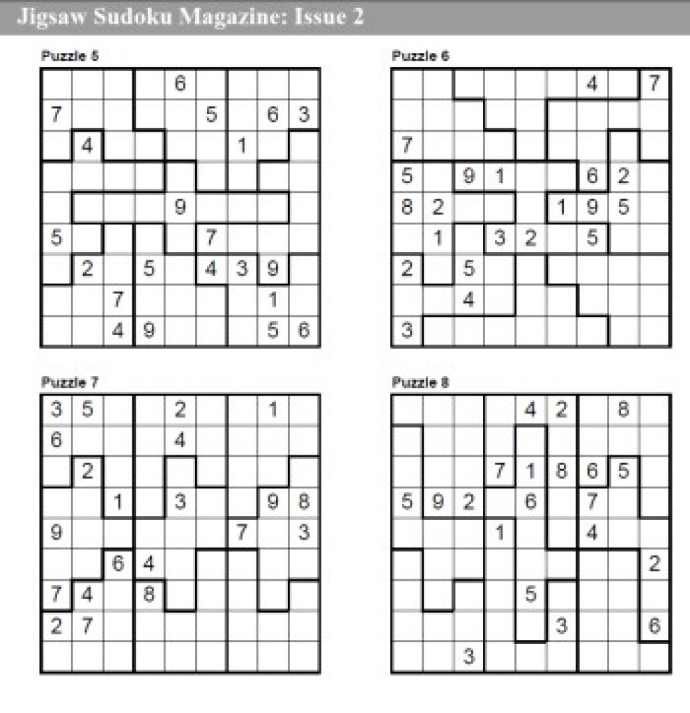Printable Sudoku Puzzles 4 Per Page The Best Printable Sudoku Puzzles 4 