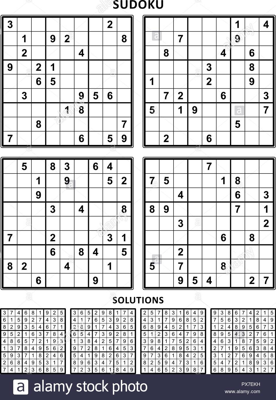 Printable Sudoku With Answers Sudoku Puzzles Printable