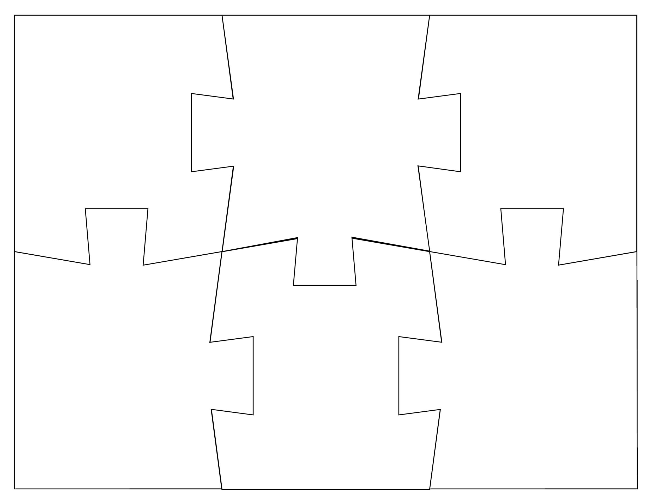 Puzzle Piece Template Printable