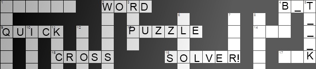 Quick Crossword Solver