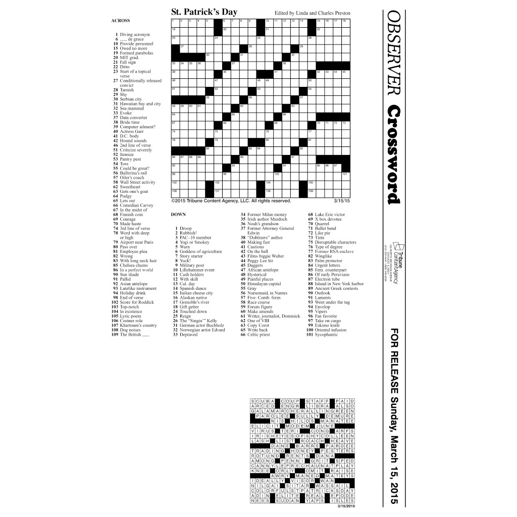 Sample Of Horizontal Observer Crossword AsiafeatureIndia Sample Of Horizontal Observer Crossword AsiafeatureIndia