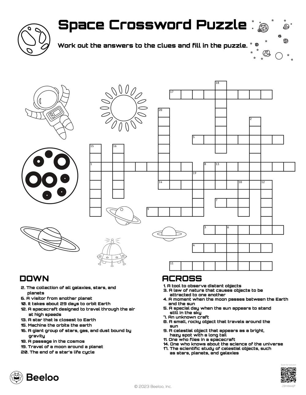 Space Crossword Puzzle Beeloo Printable Crafts For Kids J3mKkkAjP Space Crossword Puzzle Beeloo Printable Crafts For Kids J3mKkkAjP
