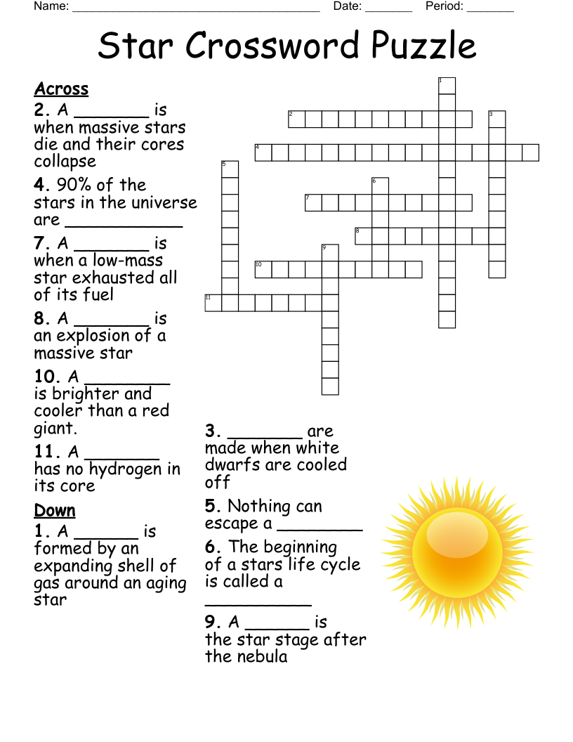 Star Ledger Crossword Puzzle Printable