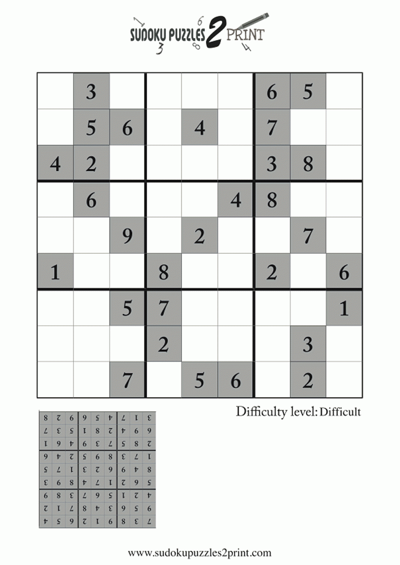Sudoku Printable Puzzle