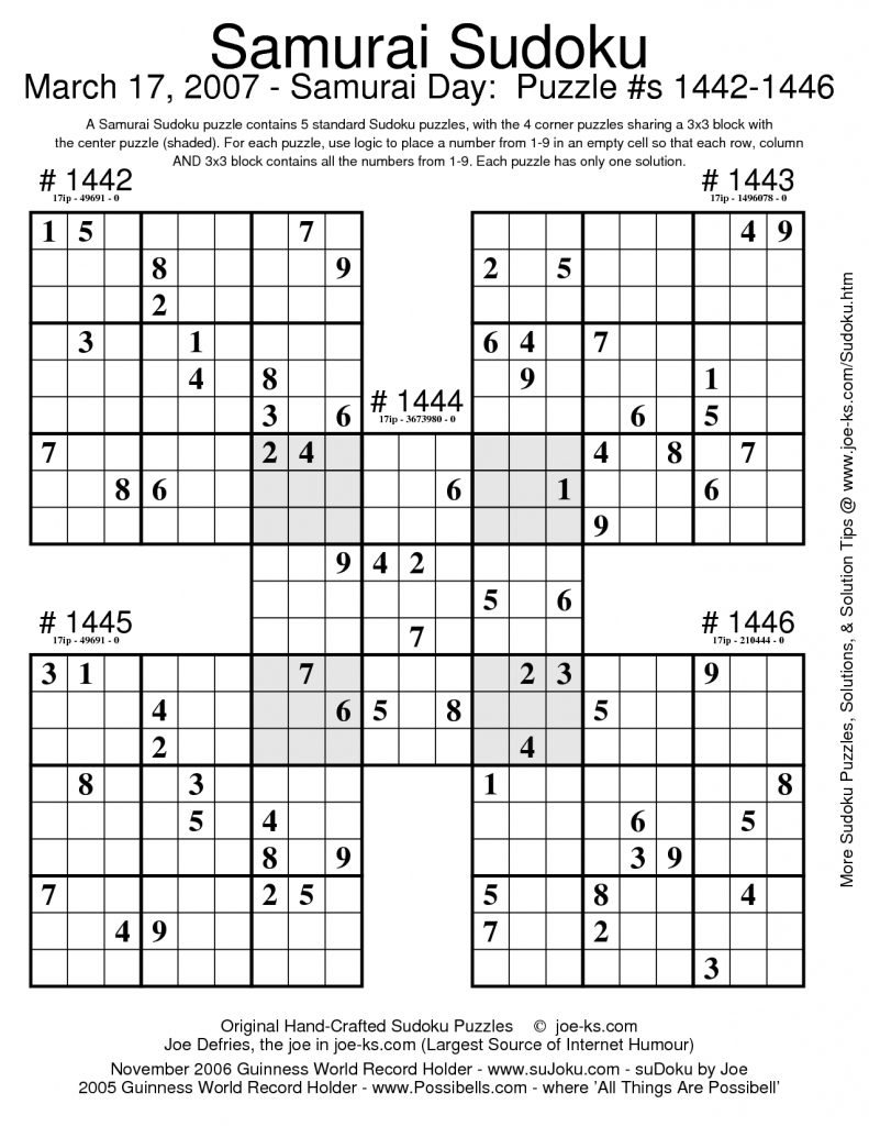 Sudoku Puzzles Document Sample Puzzles Sudoku Puzzles Puzzle 