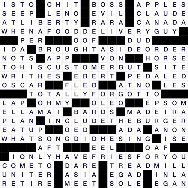 Sunday Premier Crossword Answers