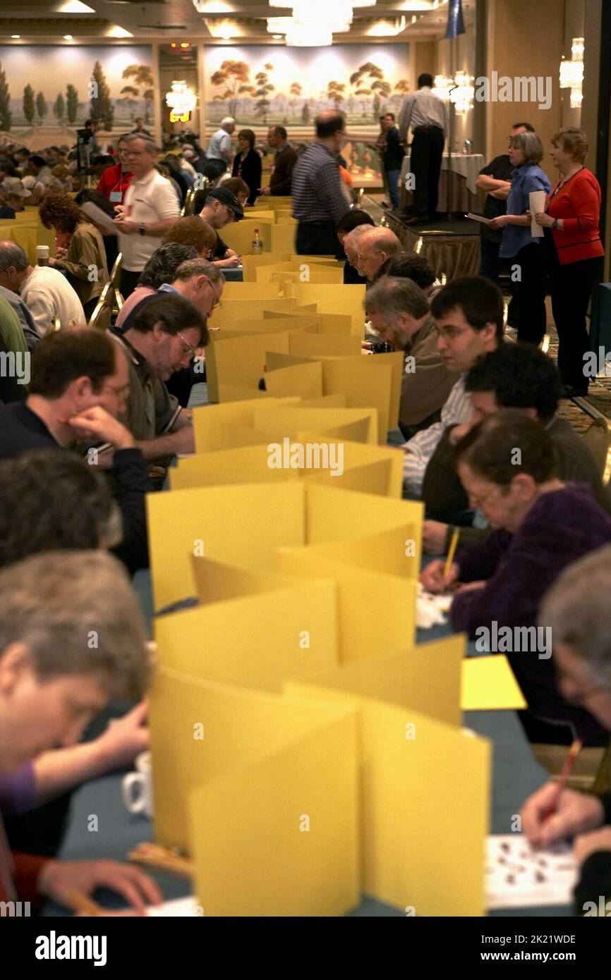 THE AMERICAN CROSSWORD PUZZLE TOURNAMENT WORDPLAY 2006 Stock Photo 