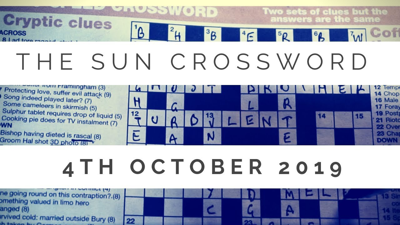 The Sun Newspaper Crossword A Daily Dose Of Brain Teasing Fun