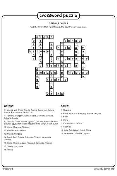 Theteacherscorner Net Crossword Puzzle Maker
