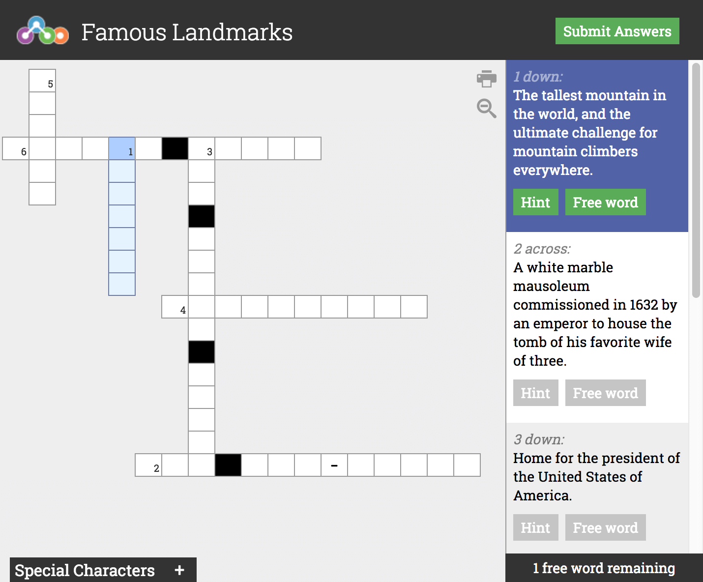 Widget Details Materia