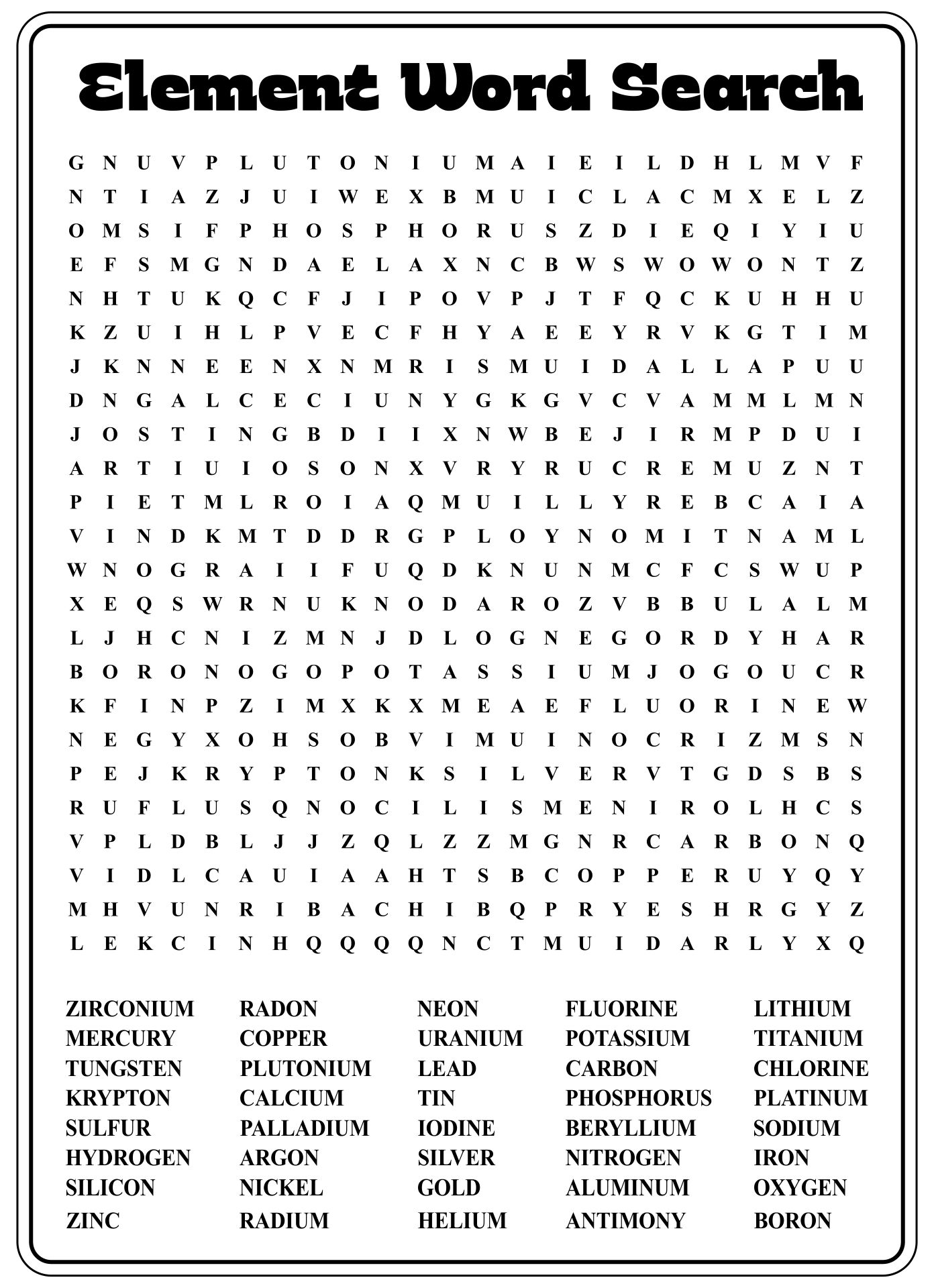 Word Search 12 Free PDF Printables Printablee